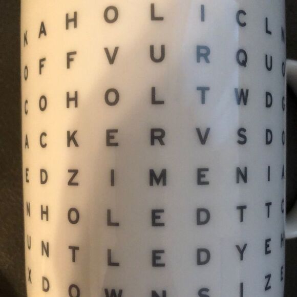 Puzzled Fred Word Finder Mug - Picture 6 of 6